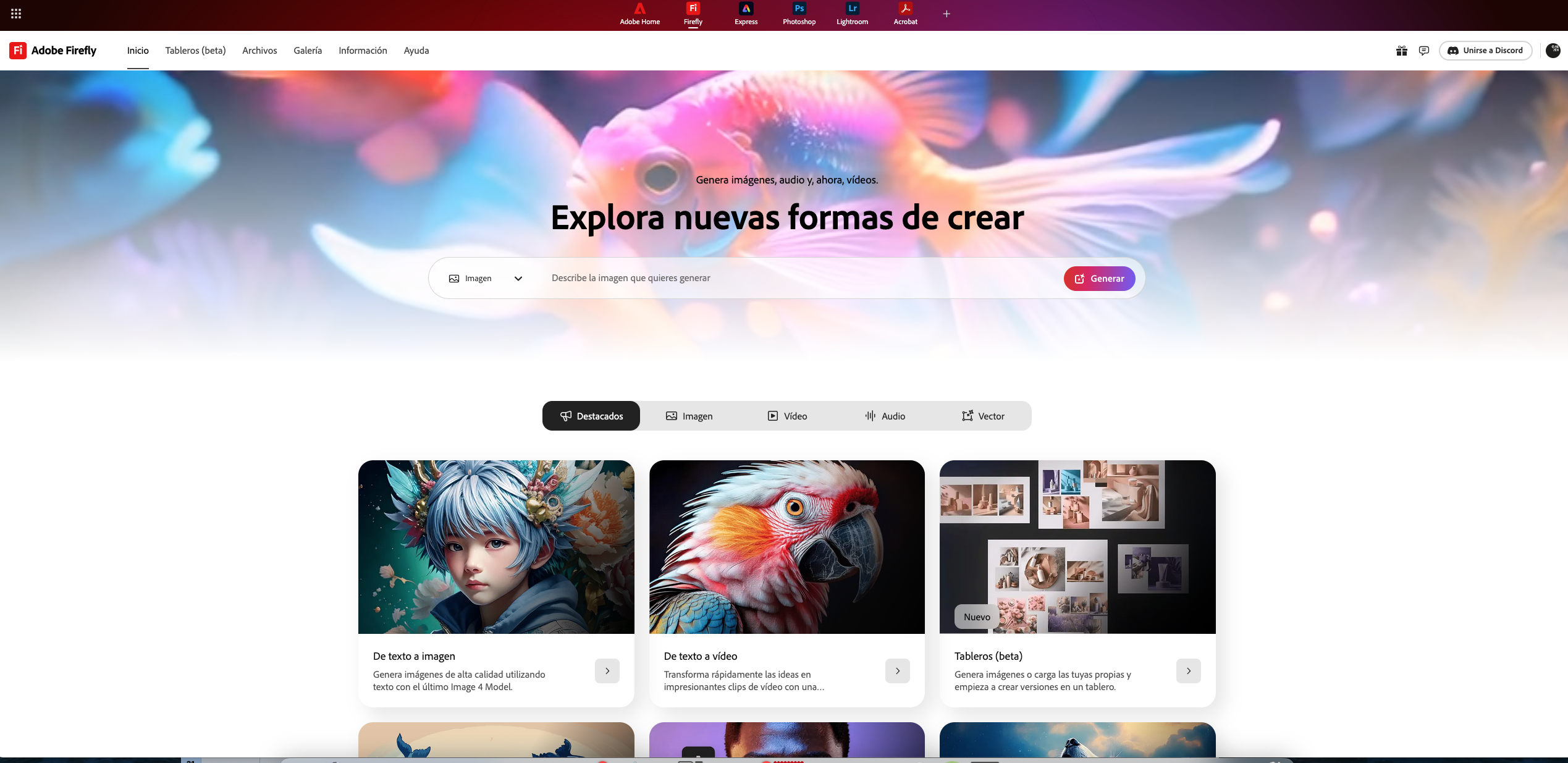Adobe Firefly mugikorrean
